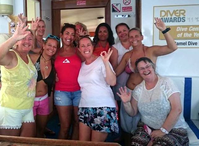 Ladies at Camel Dive Club