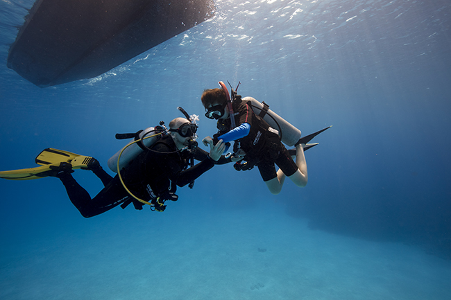 PADI training psychology in Scuba Diving