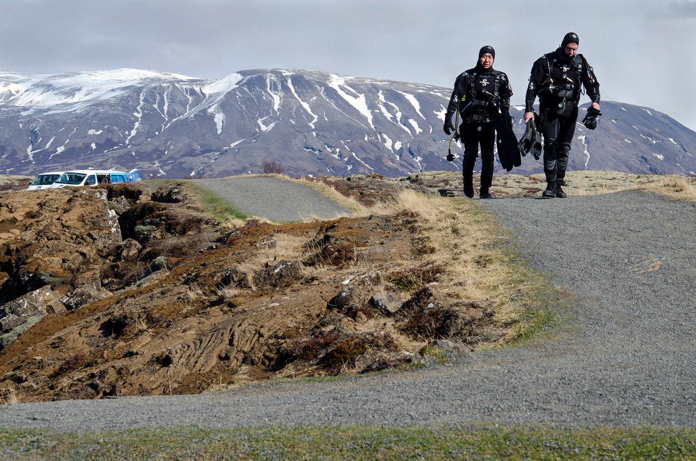 Walking To Silfra, Iceland