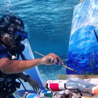 Underwater painting