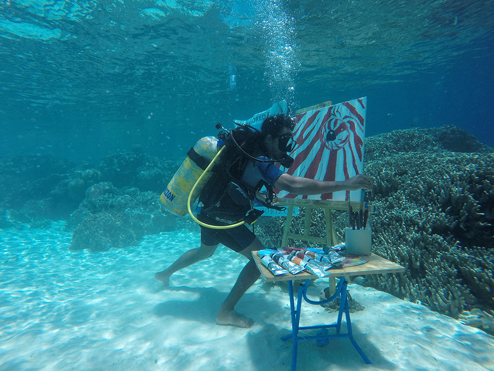 Underwater Art in the Maldives