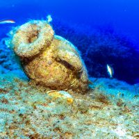 Amphorae underwater