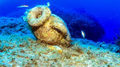 Amphorae underwater