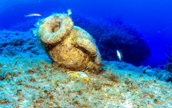 Amphorae underwater