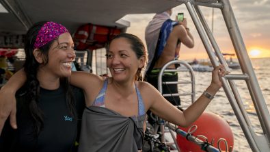 Introducing friends to the world of scuba diving