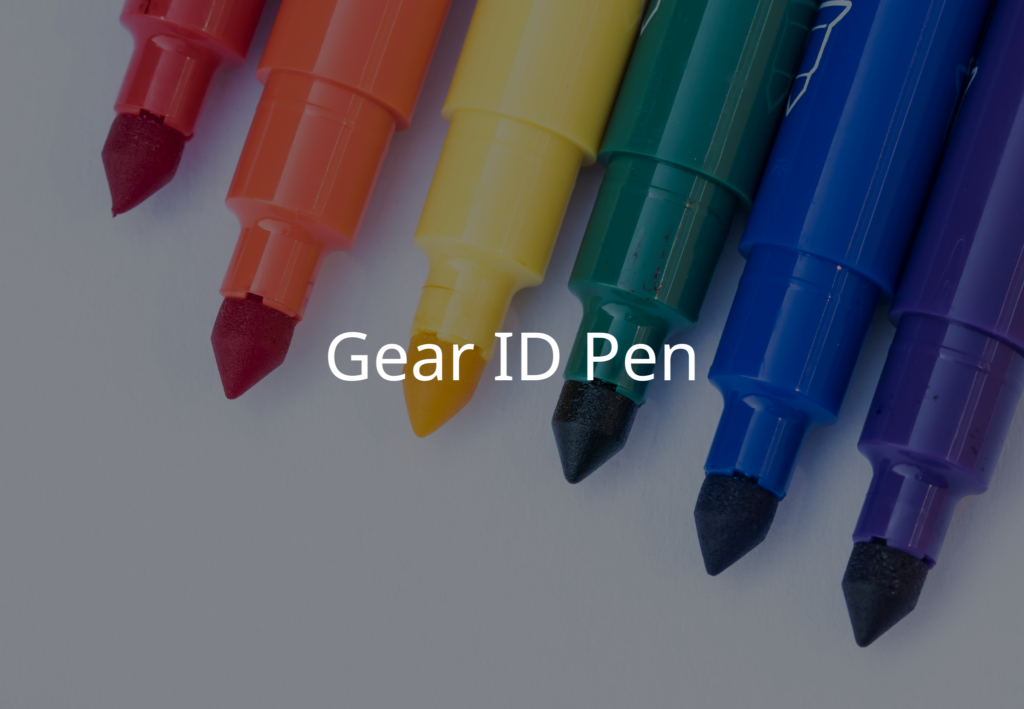 gear ID pens gift idea scuba diver