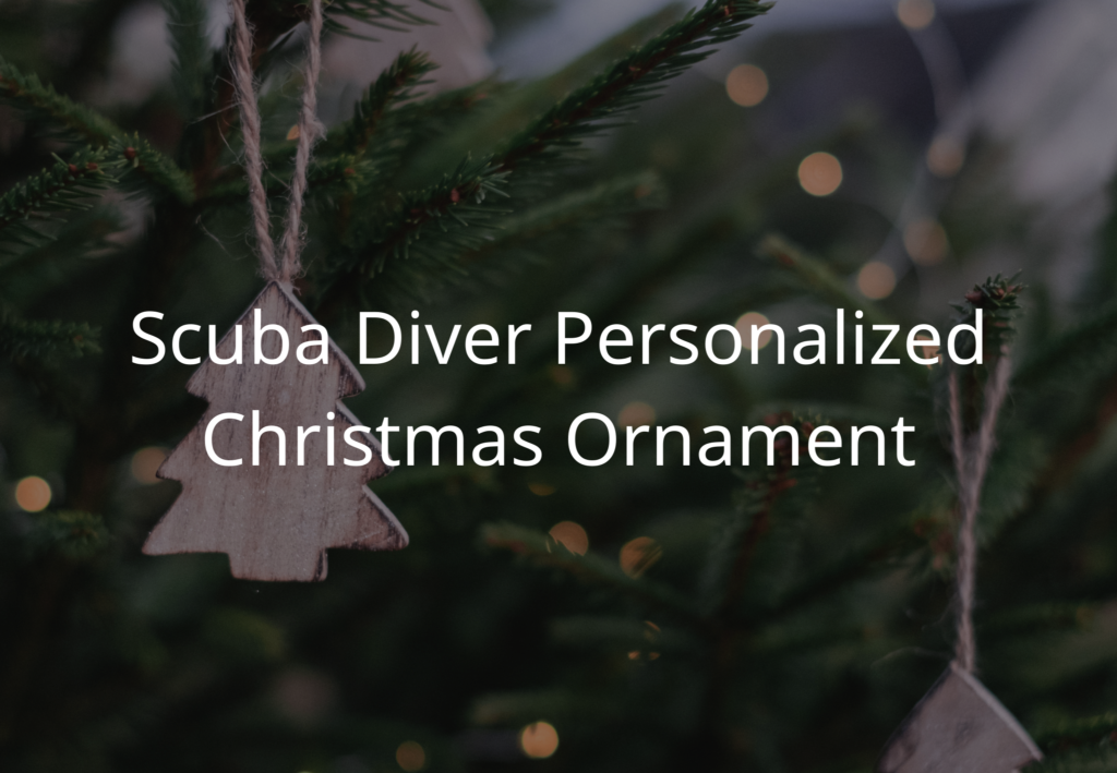 personalized diver ornament gift idea