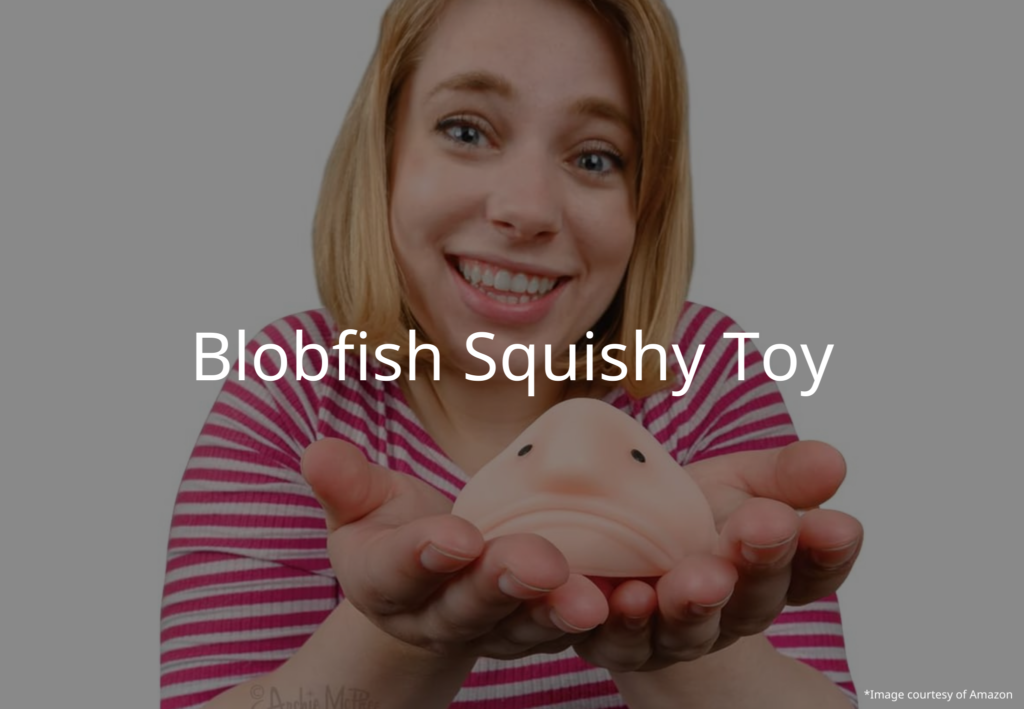 blobfish squishy toy gift idea scuba diver
