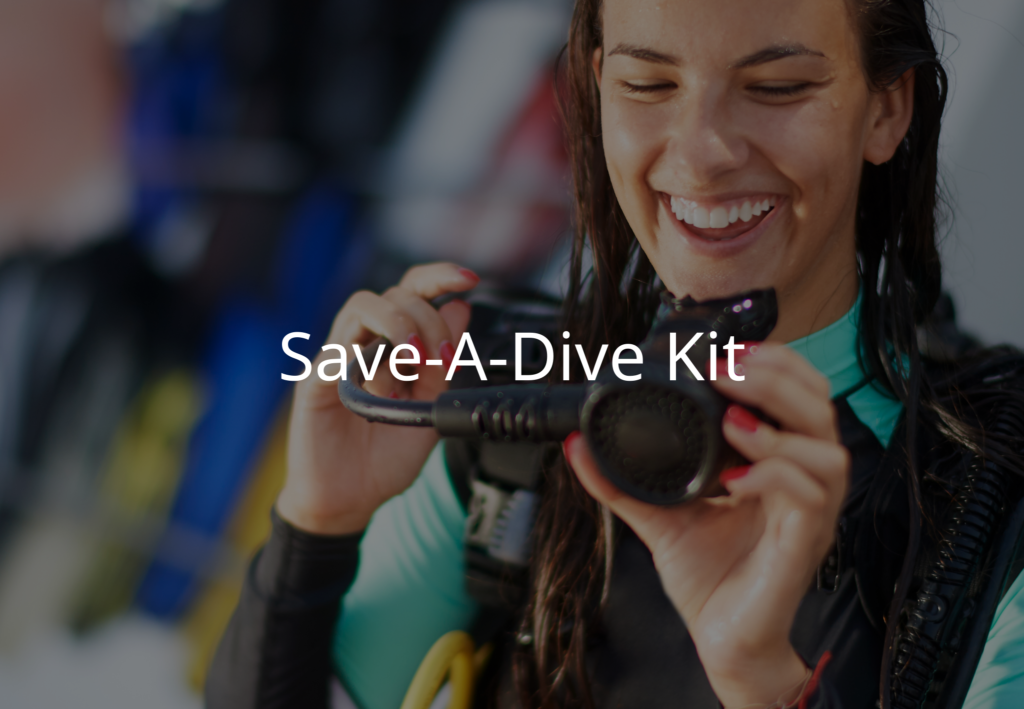 save a dive kit gift idea scuba diver