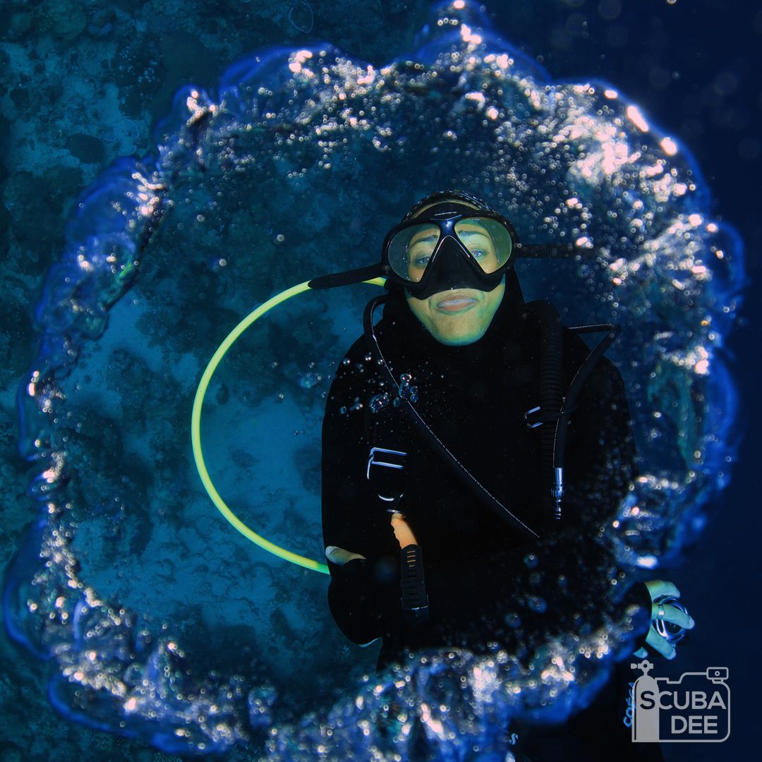 Nouf Bubble ring, PADI AmbassaDiver