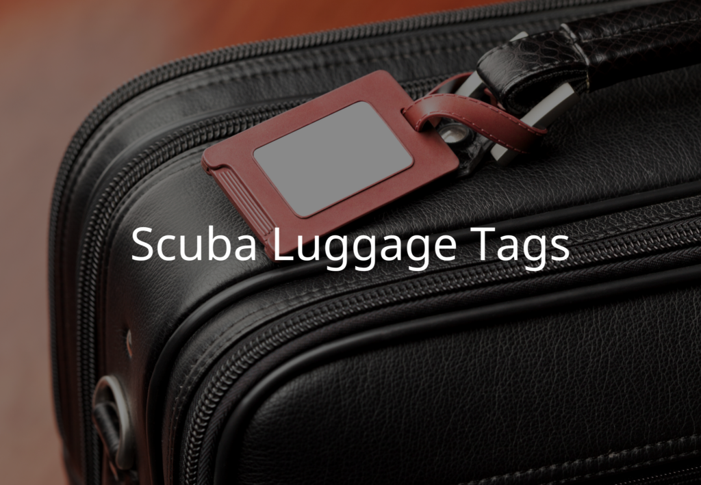 luggage tags scuba diver gift ideas