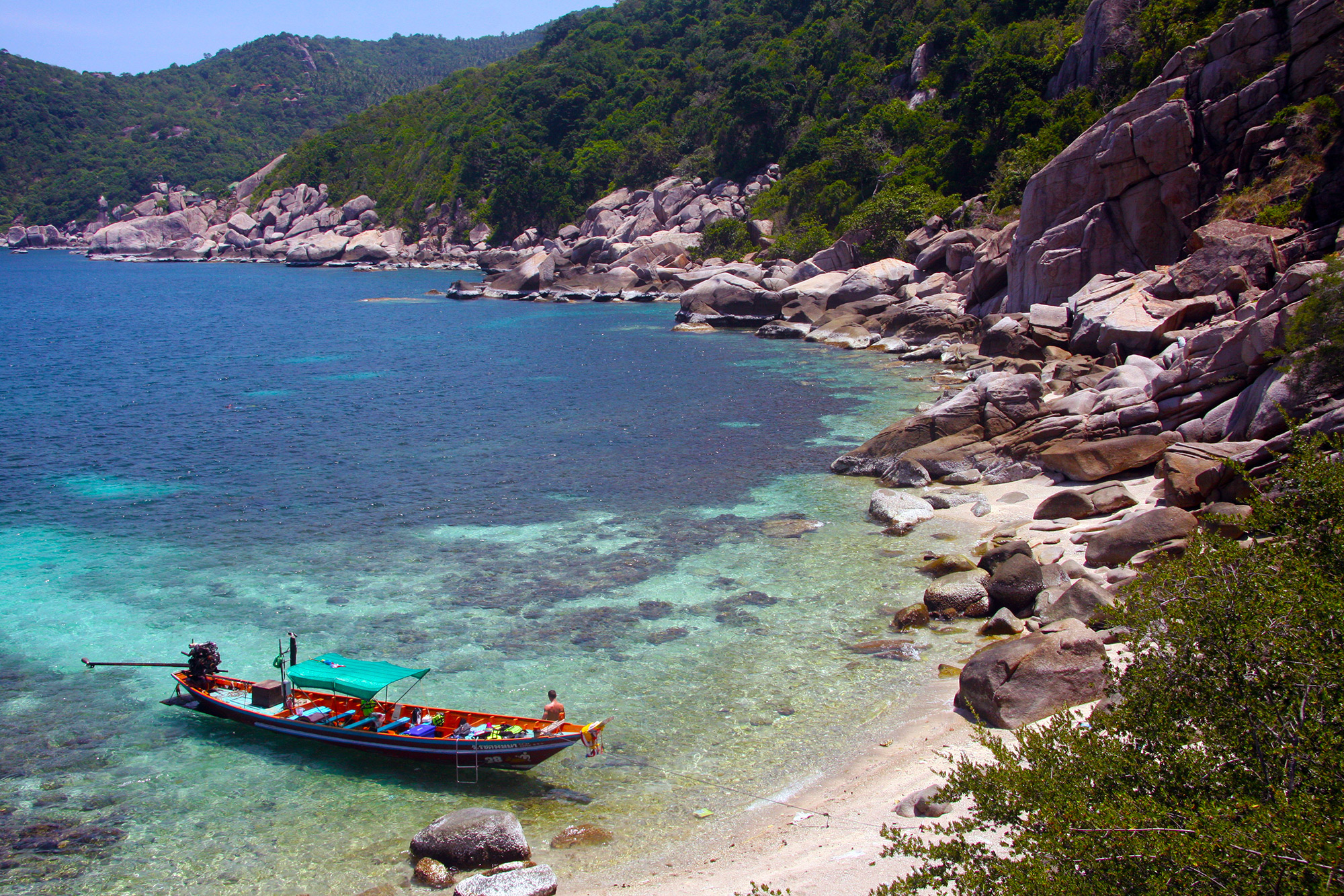 Koh Tao Island-Thailand- white sand beach