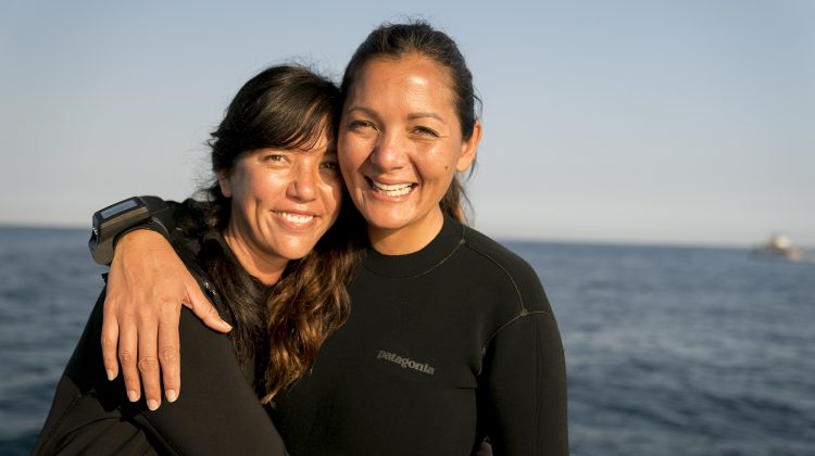 sisters Kimi and Christy Werner hugging