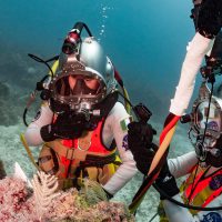 astronauts underwater