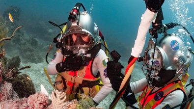astronauts underwater