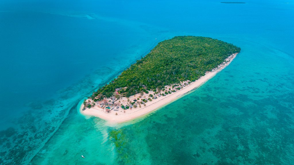 Aerial view, Bawe Island, Zanzibar 