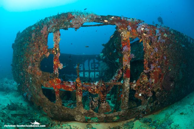 The Taprobane East shipwreck near Colombo, which is one of many famous Sri Lanka dive sites that entertain wreck divers