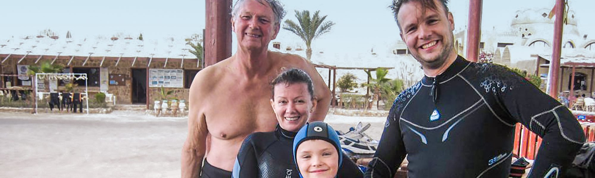 Family Diving with Three Generations