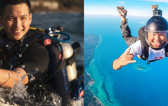 Claude Evangelista - Scuba Diving - Skydiving - Philippines
