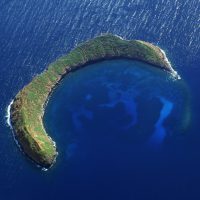 Holokini Crater Aerial View