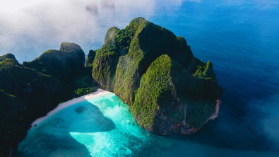 Aerial image of Koh Phi Phi, Thailand