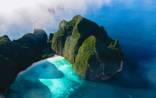 Aerial image of Koh Phi Phi, Thailand