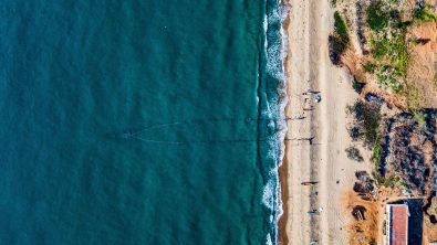 India - topside - Drone - Diving - Beach - Pondicherry