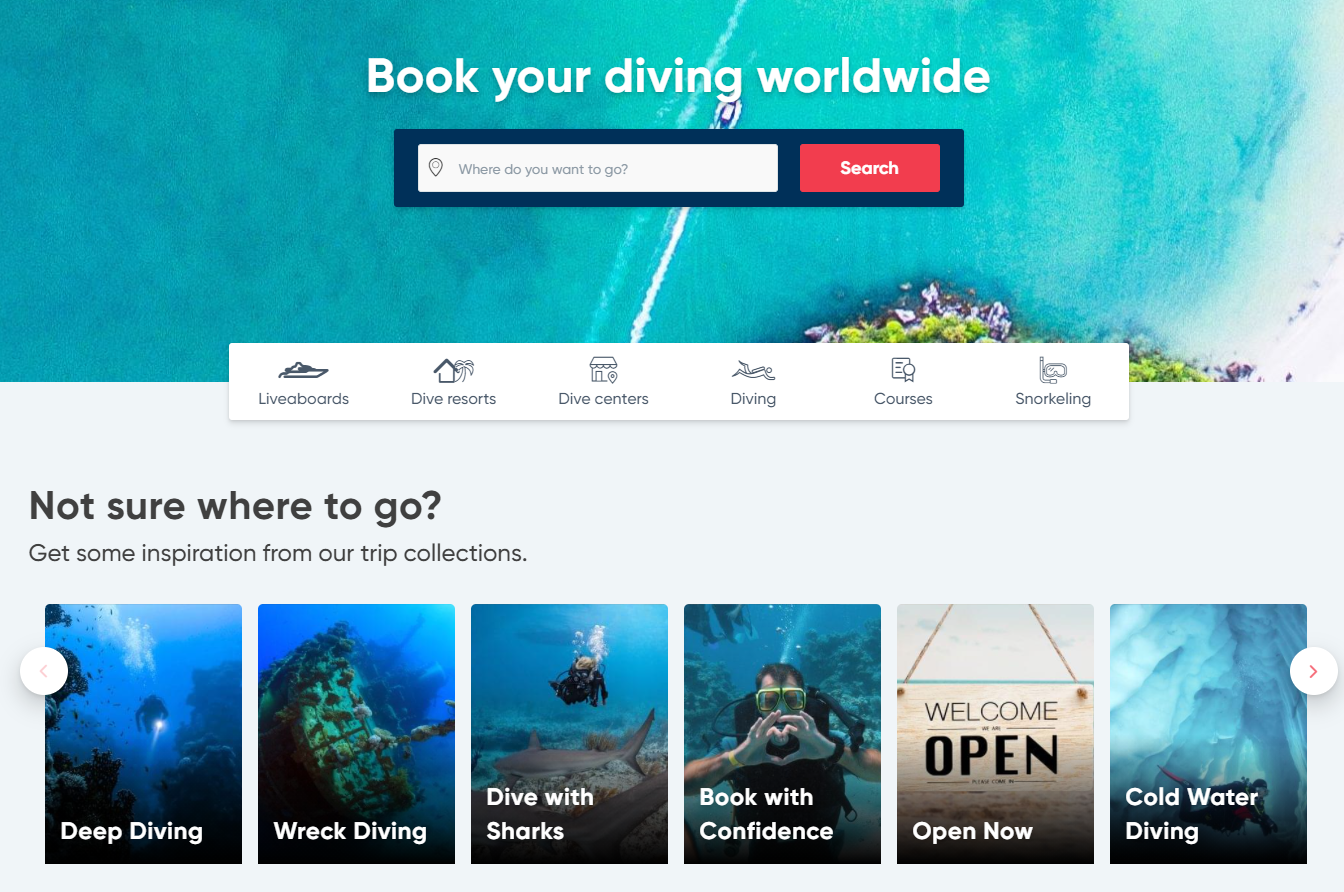 PADI Travel homepage find scuba diving vacation deals and book a scuba diving holiday anywhere in the world