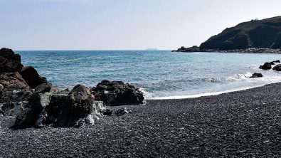 Porthkerris Beach, located on the Lizard Peninsula in Cornwall, UK
