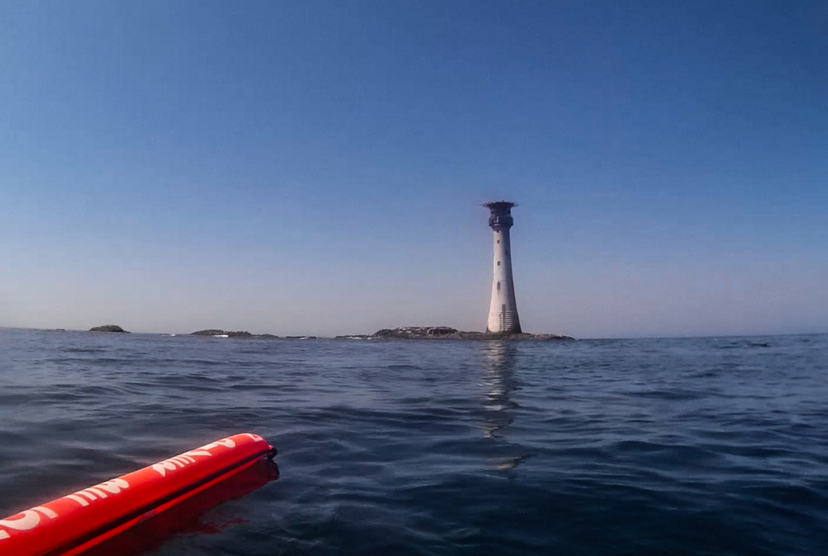 The Smalls lighthouse in West Wales, and an excellent but remote destination for diving with seals in the UK