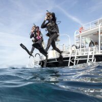 returning to the water scuba diving