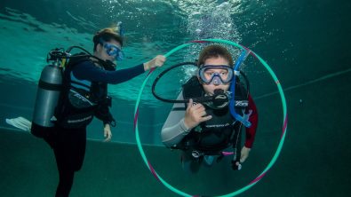 underwater drills at divers den