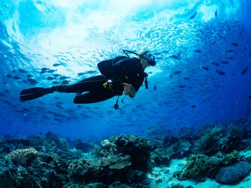 how to relax while diving
