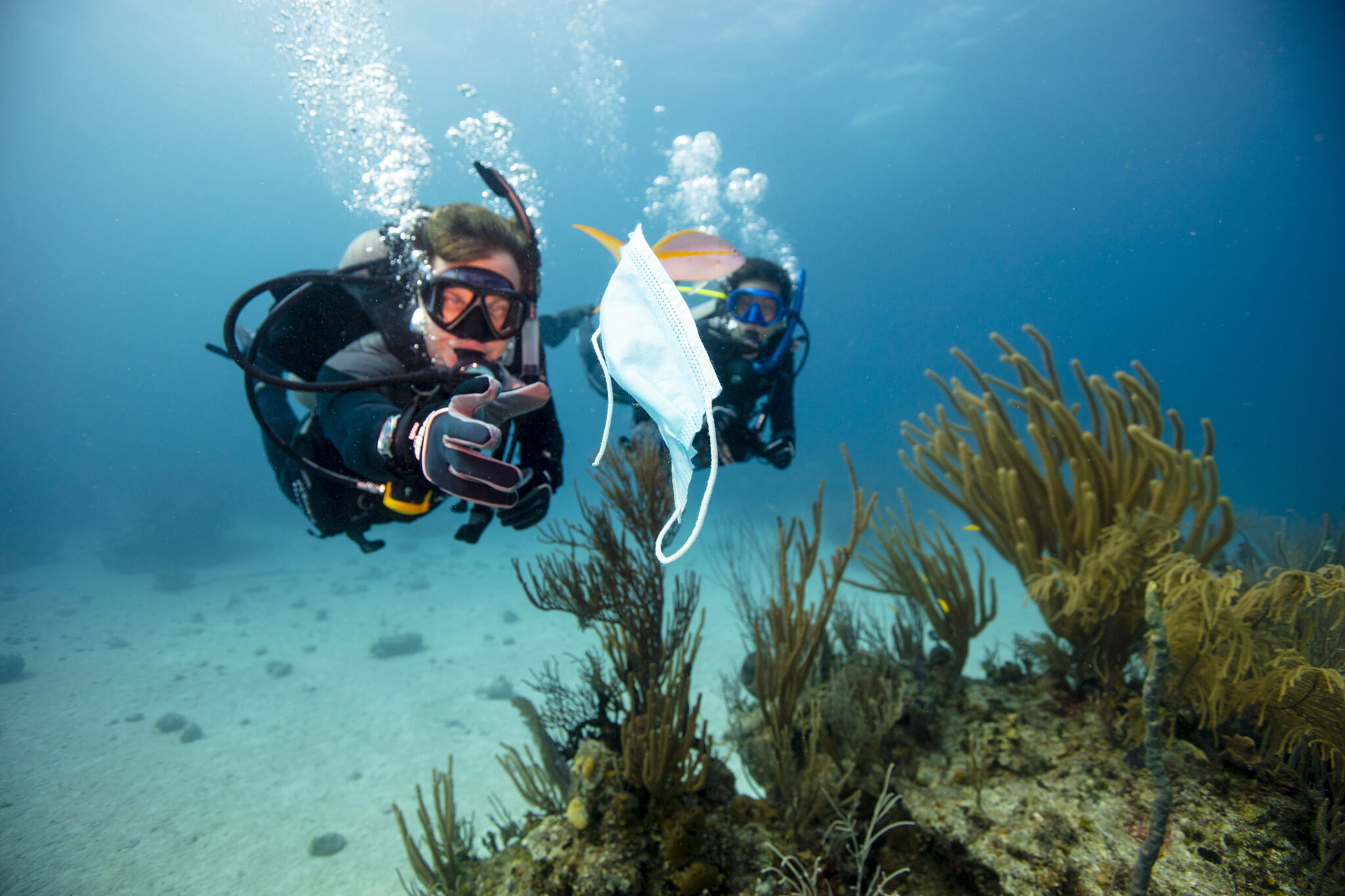 save the ocean as a scuba diver