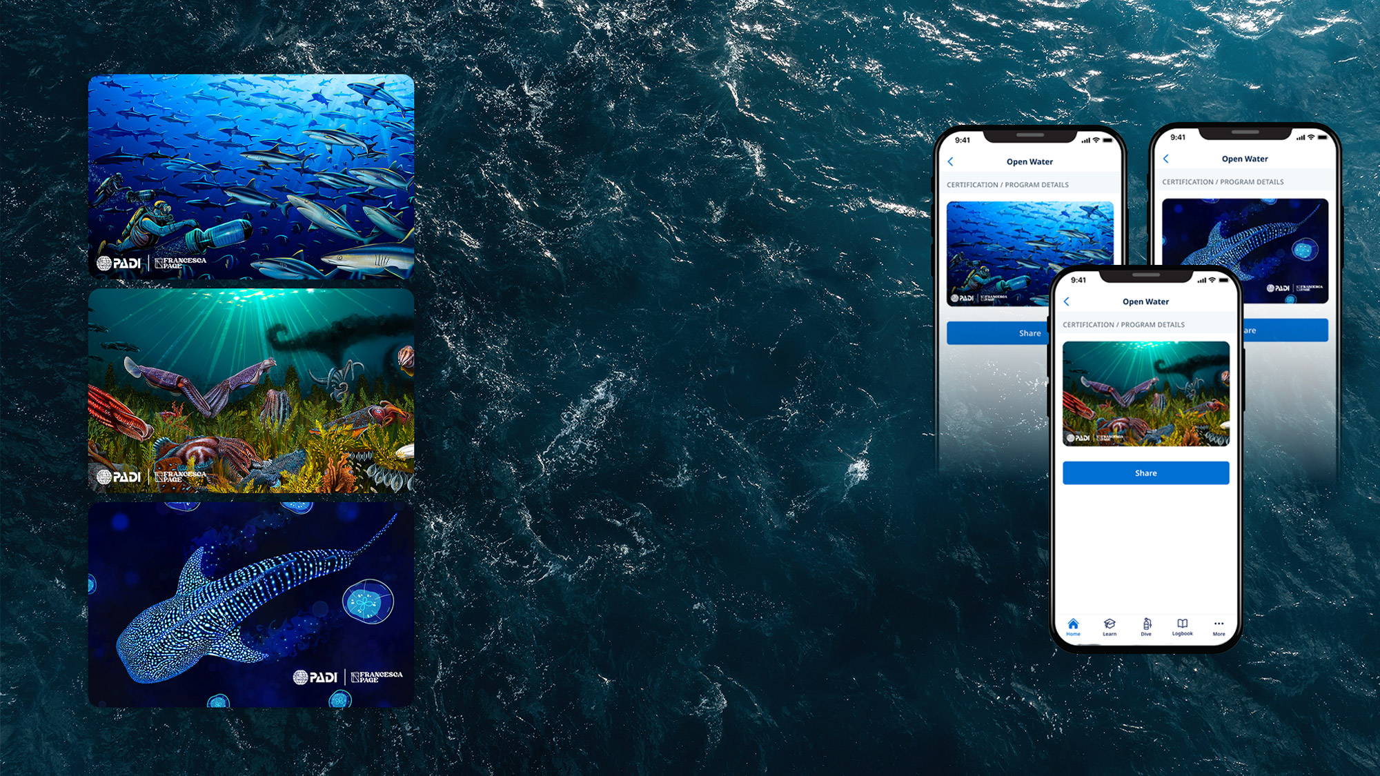 花蝴蝶项链（海蓝）, image size:2000x1125