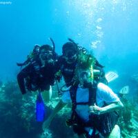 PADI Club divers underwater