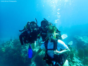 PADI Club divers underwater