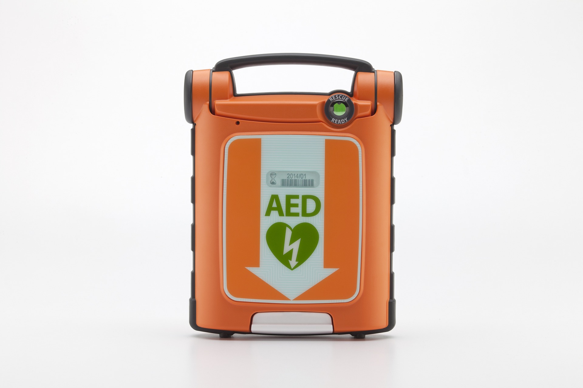 aed with green indicator light