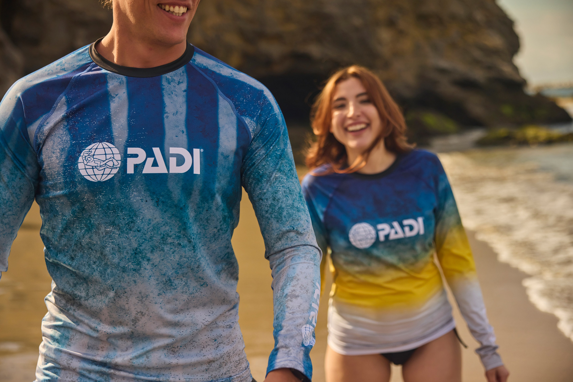 PADI rash guard designs 