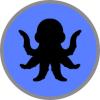 a squid represented in a blue circle