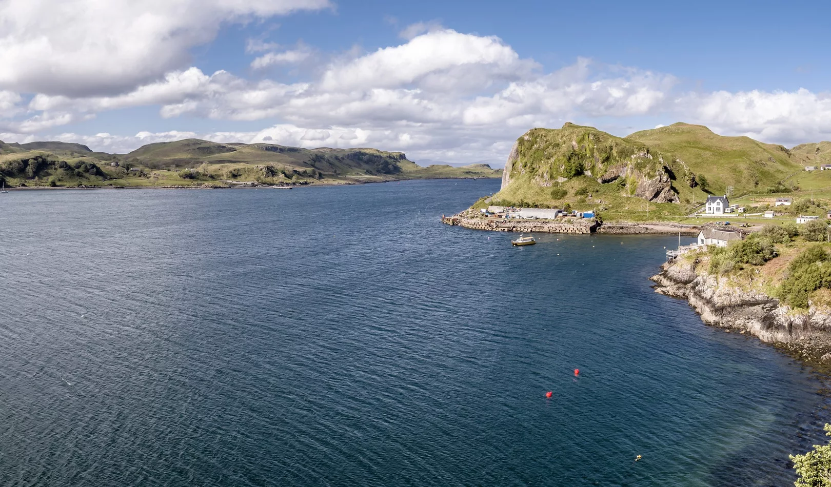 oban drone shot best places to learn to dive uk