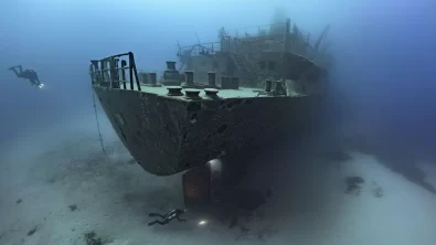 The wreck of the Um-El-Faroud in Malta which celebrates 25 Years in 2023