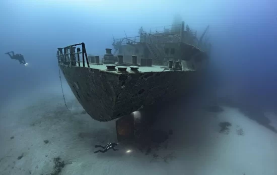 The wreck of the Um-El-Faroud in Malta which celebrates 25 Years in 2023