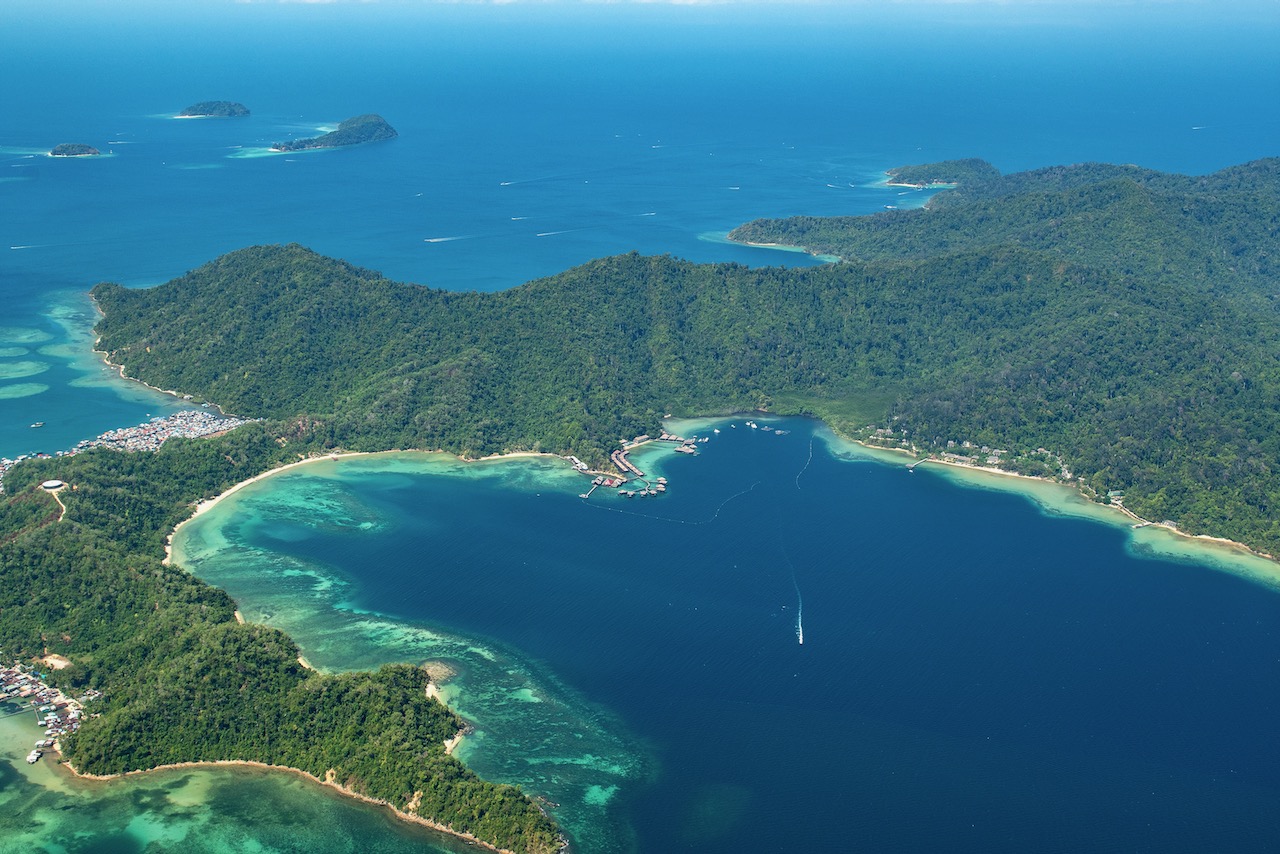 Latest aerial photos of Gaya Island, Sabah, Malaysia