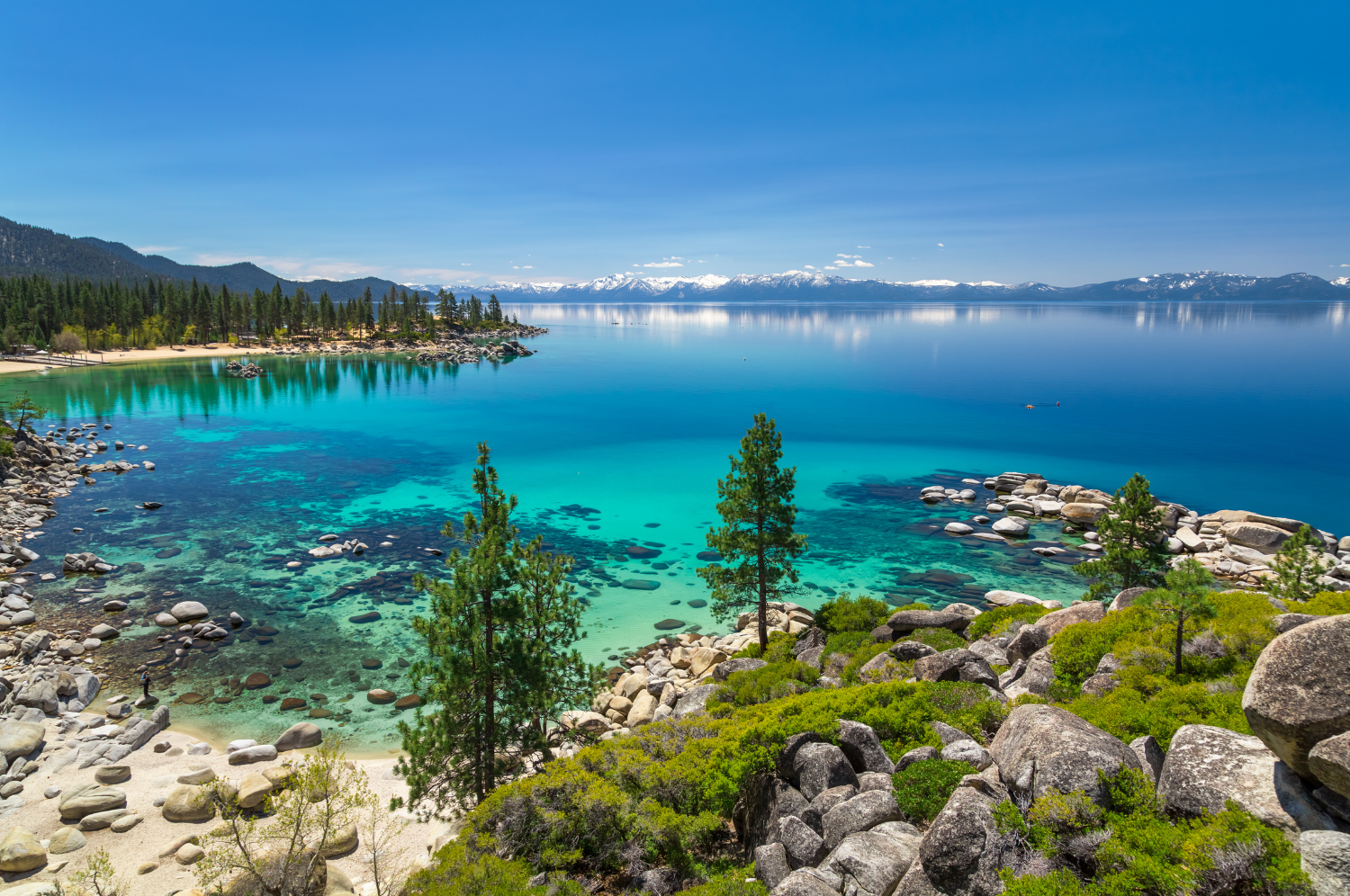 Beautiful overlook of Lake Tahoe.