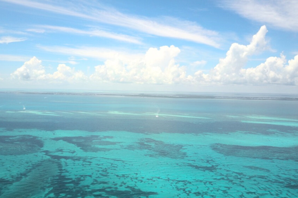 Aerial image of the Florida Keys, taken by Jack Fishman.