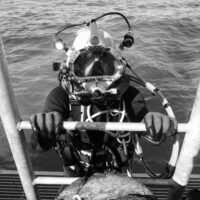 offshore commercial diver surfaces after a saturation dive