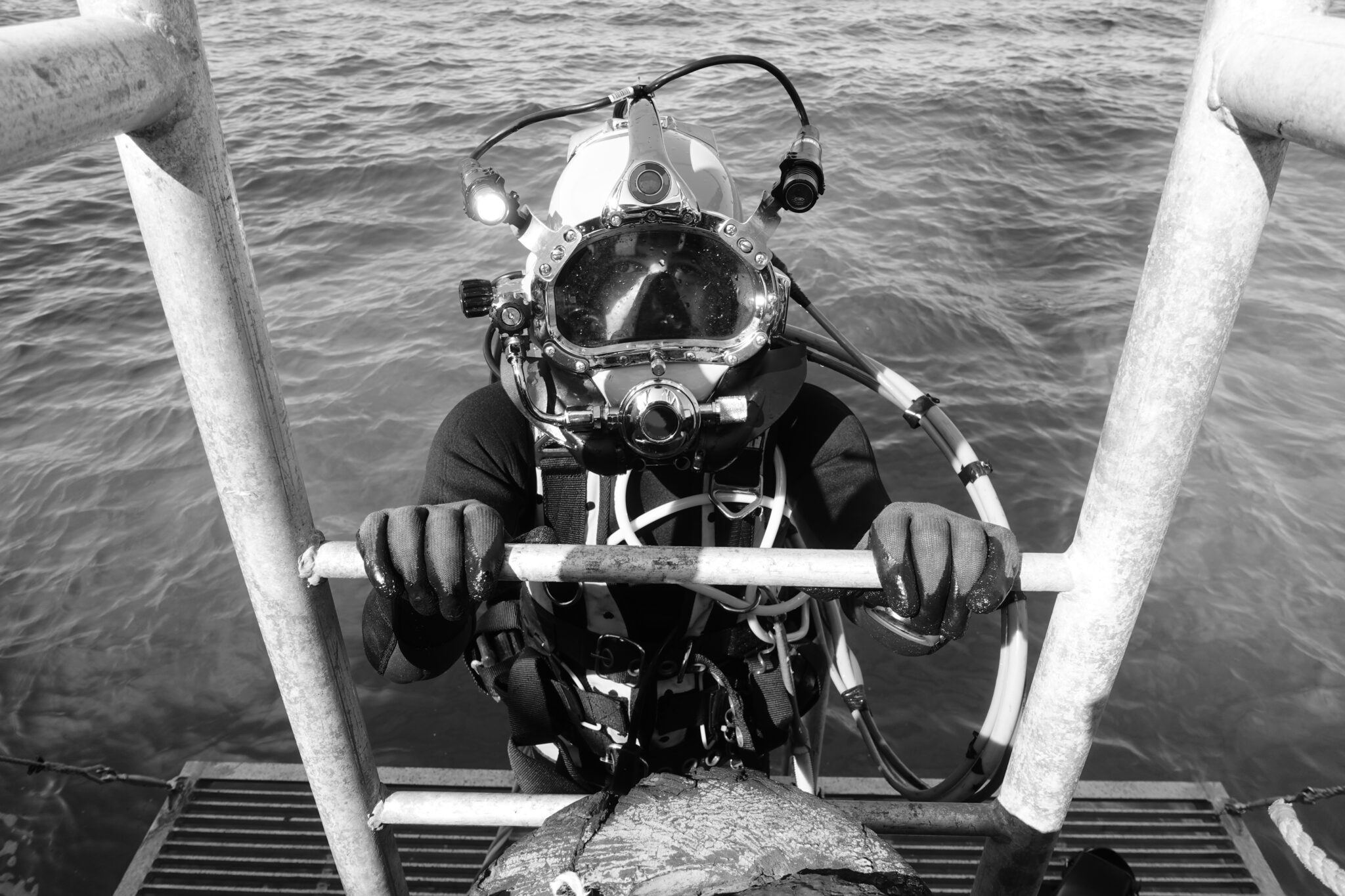 offshore commercial diver surfaces after a saturation dive