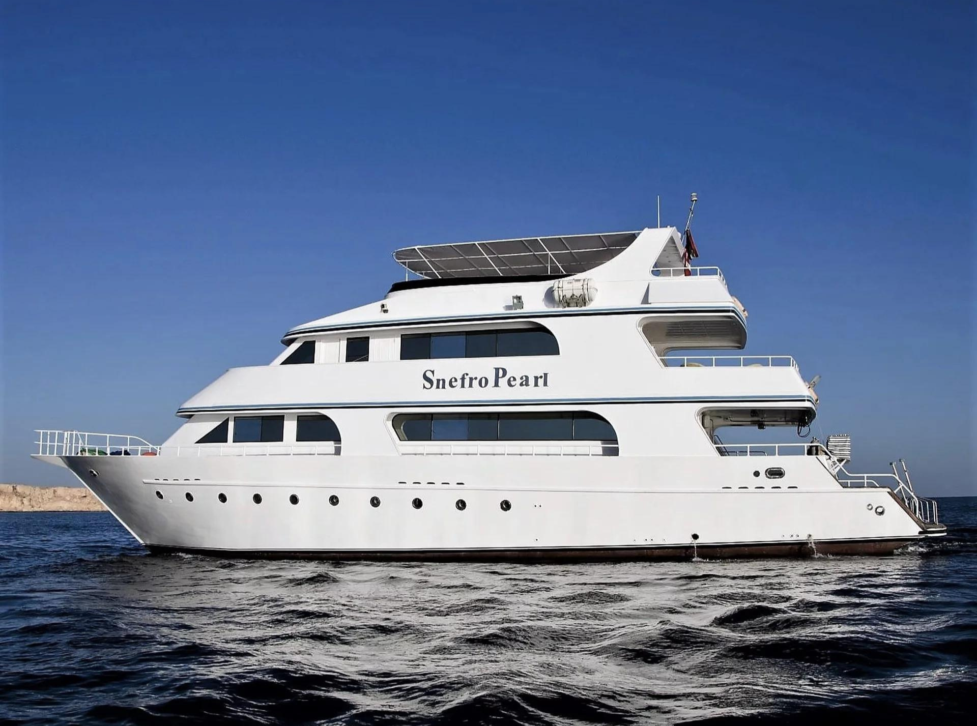 Image of the Snefro Pearl Liveaboard, the best eco travel option.