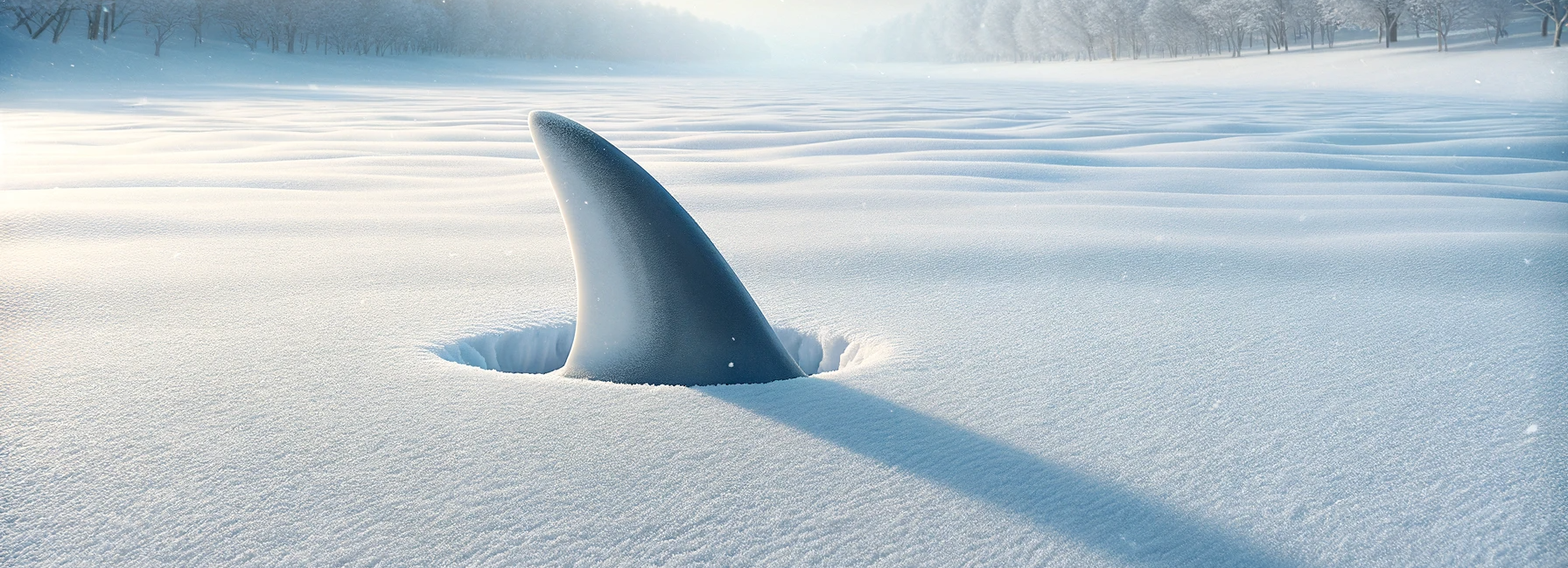 Front Yard Snow Shark Sculpture Wows in the USA